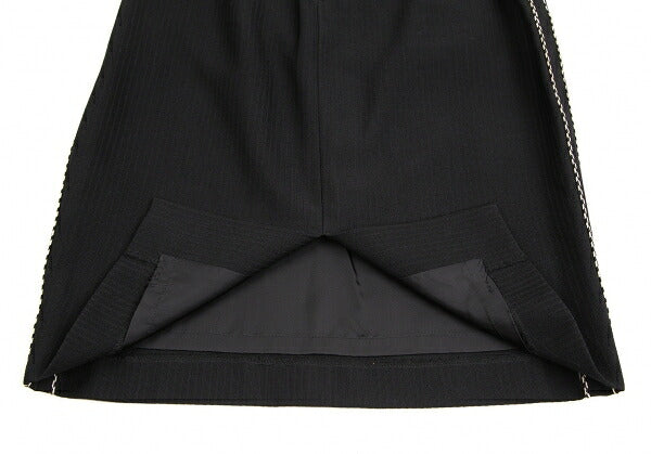 Jean Paul GAULTIER FEMME Piping Belted Skirt Black Size 40