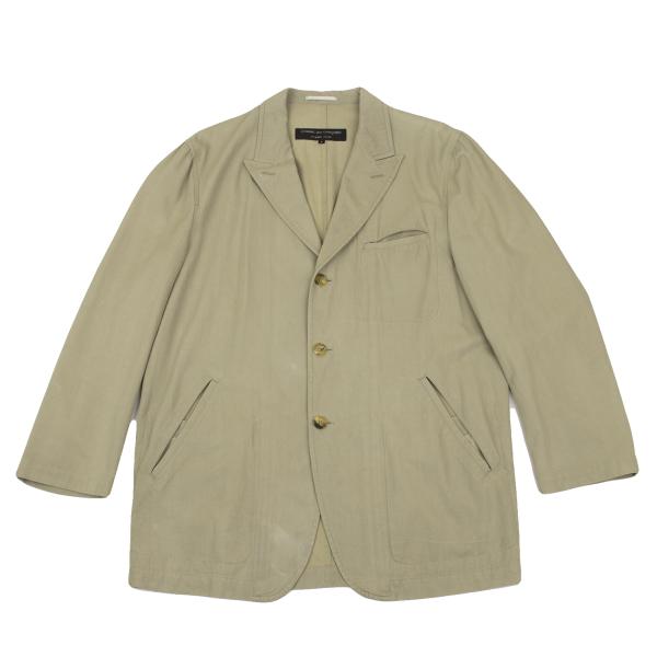 COMME des GARCONS HOMME PLUS Beige Dyed Cotton Jacket Size M