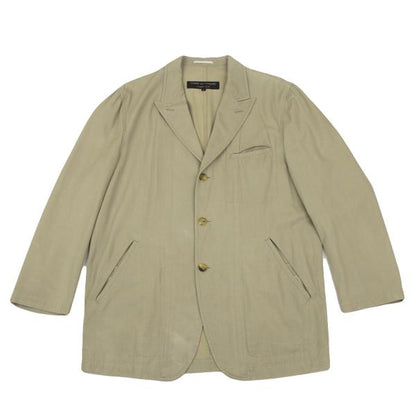 COMME des GARCONS HOMME PLUS Beige Dyed Cotton Jacket Size M