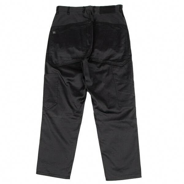 Y's Cotton Glossy Painter Sarouel Pants Black Size 2