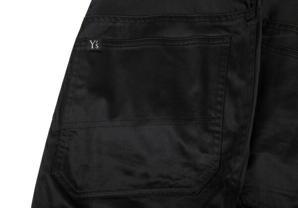 Y's Cotton Glossy Painter Sarouel Pants Black Size 2