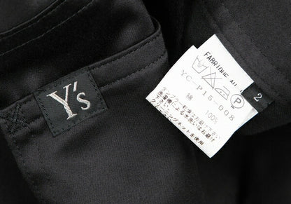 Y's Cotton Glossy Painter Sarouel Pants Black Size 2