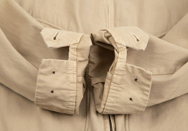 Papas Logo Patch Drizzler Jacket Beige Cotton Size S