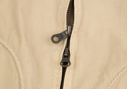 Papas Logo Patch Drizzler Jacket Beige Cotton Size S