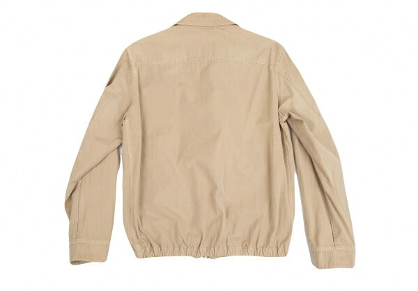 Papas Logo Patch Drizzler Jacket Beige Cotton Size S