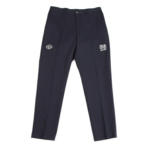 Papas Poly Numbering Tapered Pants Navy Size LL
