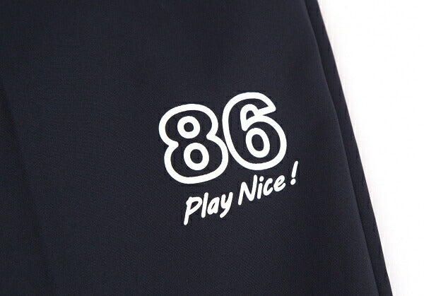 Papas Poly Numbering Tapered Pants Navy Size LL
