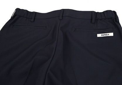 Papas Poly Numbering Tapered Pants Navy Size LL