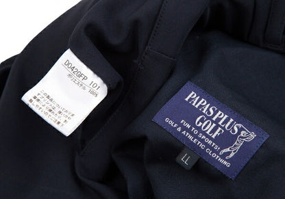 Papas Poly Numbering Tapered Pants Navy Size LL
