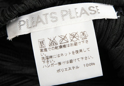 PLEATS PLEASE Circle Embossed Pleats Black Multi Dress Size 3