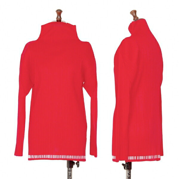 PLEATS PLEASE Reflector Print Pleats High Top Red Size F