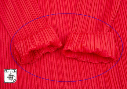 PLEATS PLEASE Reflector Print Pleats High Top Red Size F