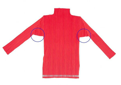 PLEATS PLEASE Reflector Print Pleats High Top Red Size F