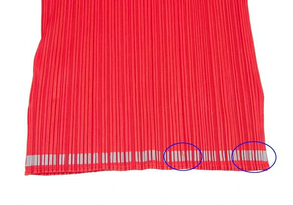 PLEATS PLEASE Reflector Print Pleats High Top Red Size F
