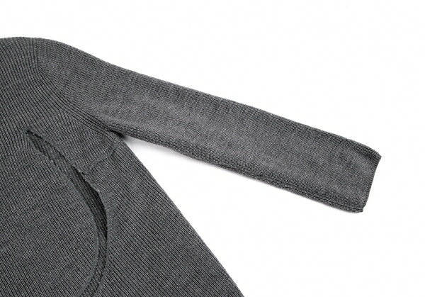 COMME des GARCONS 19AW Cutting Design Sweater Gray Size M