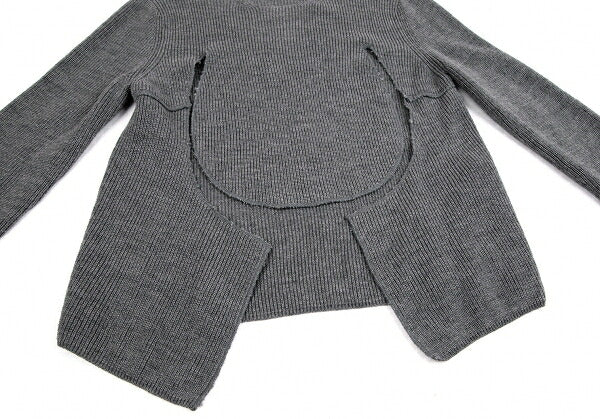 COMME des GARCONS 19AW Cutting Design Sweater Gray Size M
