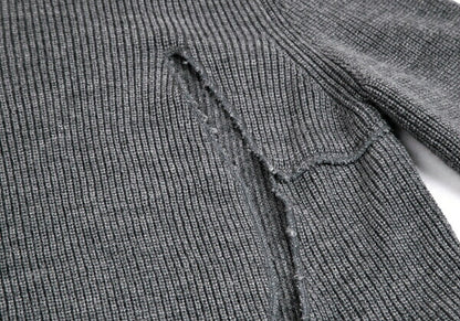 COMME des GARCONS 19AW Cutting Design Sweater Gray Size M