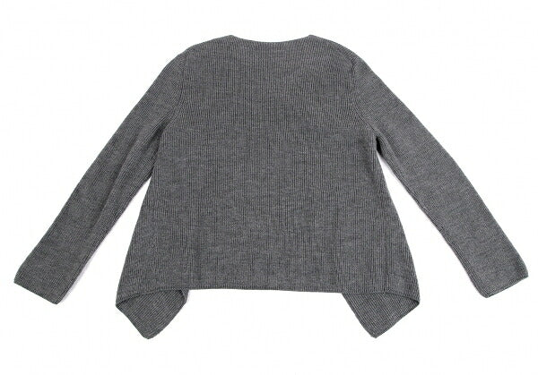 COMME des GARCONS 19AW Cutting Design Sweater Gray Size M