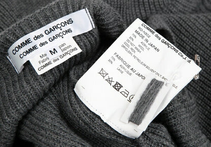 COMME des GARCONS 19AW Cutting Design Sweater Gray Size M