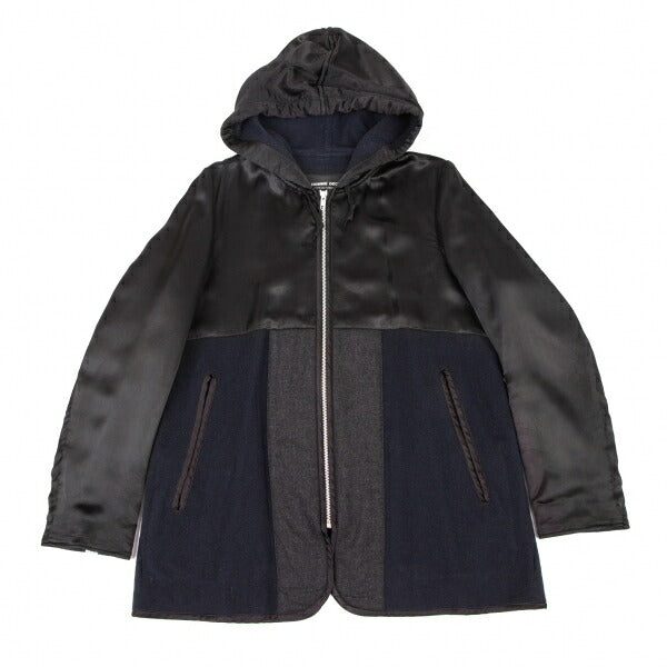 COMME des GARCONS HOMME DEUX Mixed Hooded Jacket Size S