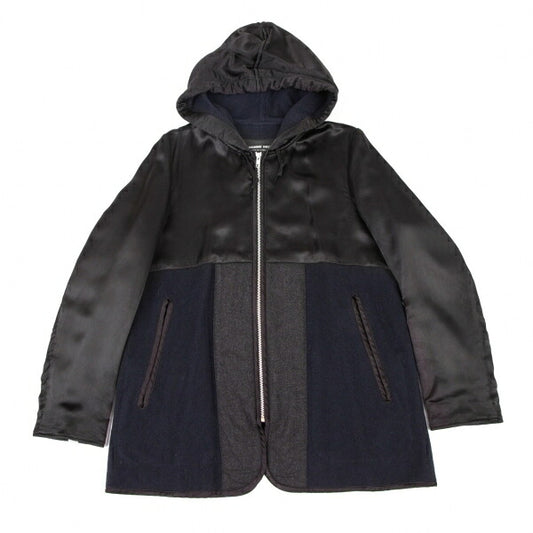 COMME des GARCONS HOMME DEUX Mixed Hooded Jacket Size S