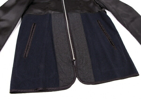 COMME des GARCONS HOMME DEUX Mixed Hooded Jacket Size S