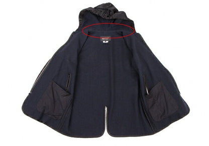 COMME des GARCONS HOMME DEUX Mixed Hooded Jacket Size S