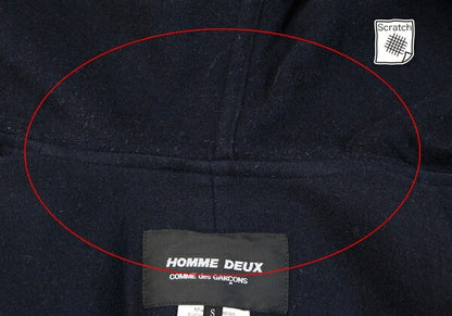 COMME des GARCONS HOMME DEUX Mixed Hooded Jacket Size S