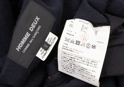 COMME des GARCONS HOMME DEUX Mixed Hooded Jacket Size S