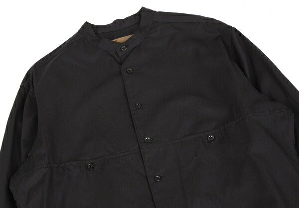 Y's BANG ON Cotton Twill Long Button-Up Black Size 2
