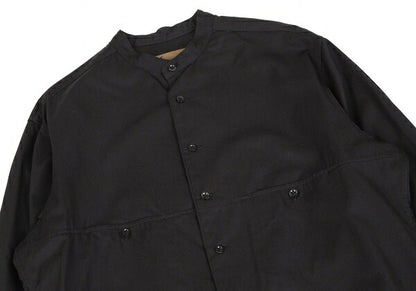 Y's BANG ON Cotton Twill Long Button-Up Black Size 2