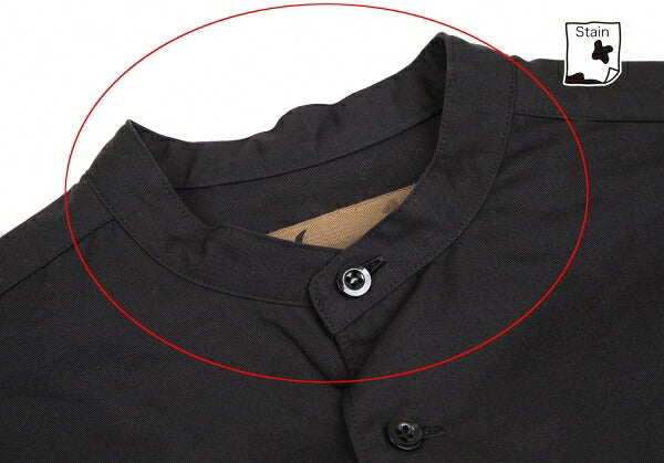 Y's BANG ON Cotton Twill Long Button-Up Black Size 2
