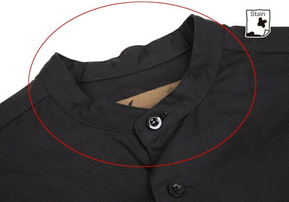Y's BANG ON Cotton Twill Long Button-Up Black Size 2