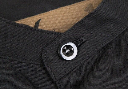 Y's BANG ON Cotton Twill Long Button-Up Black Size 2