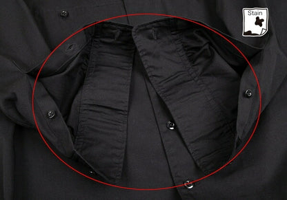Y's BANG ON Cotton Twill Long Button-Up Black Size 2