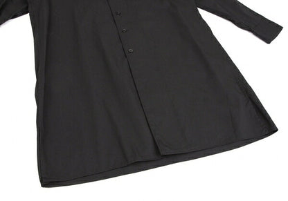 Y's BANG ON Cotton Twill Long Button-Up Black Size 2