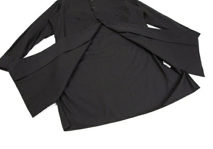 Y's BANG ON Cotton Twill Long Button-Up Black Size 2