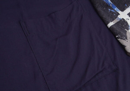 Y's Front Layered Rayon Tank Top Black Blue Green Size 1