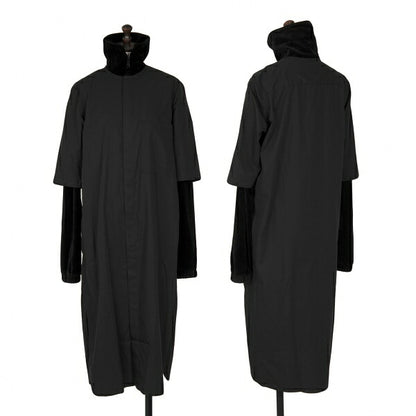 Y's.... 23AW Supima Cotton Double Layered Shirt Black Size 1