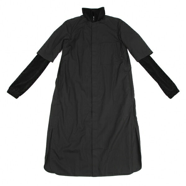Y's.... 23AW Supima Cotton Double Layered Shirt Black Size 1
