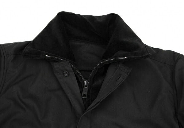 Y's.... 23AW Supima Cotton Double Layered Shirt Black Size 1