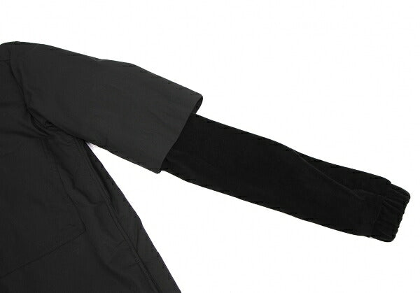 Y's.... 23AW Supima Cotton Double Layered Shirt Black Size 1
