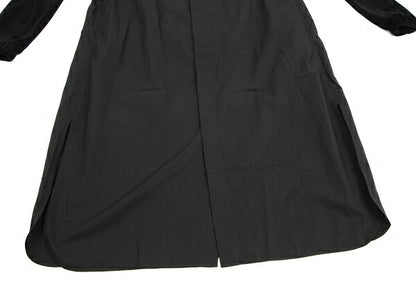 Y's.... 23AW Supima Cotton Double Layered Shirt Black Size 1