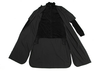 Y's.... 23AW Supima Cotton Double Layered Shirt Black Size 1
