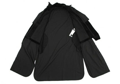 Y's.... 23AW Supima Cotton Double Layered Shirt Black Size 1