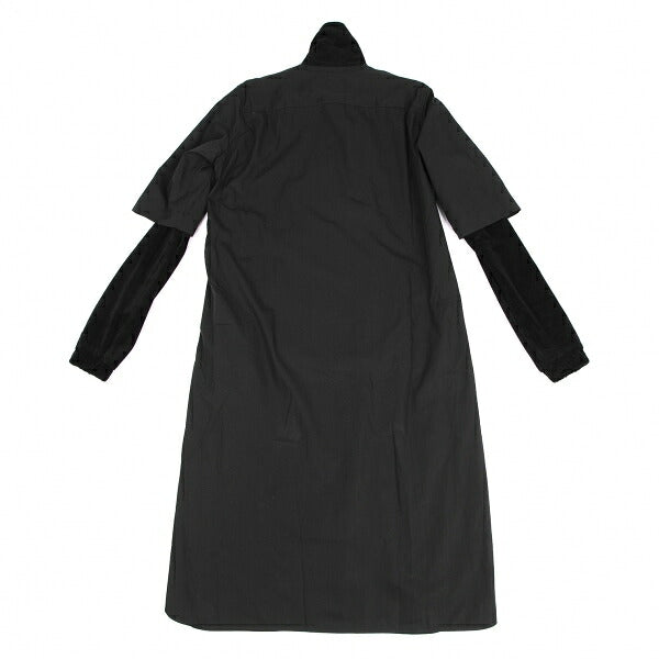 Y's.... 23AW Supima Cotton Double Layered Shirt Black Size 1