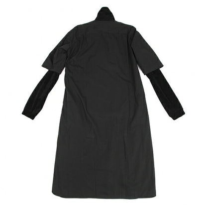 Y's.... 23AW Supima Cotton Double Layered Shirt Black Size 1