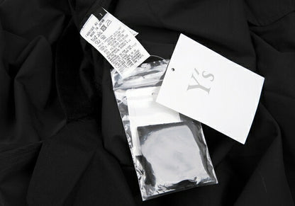 Y's.... 23AW Supima Cotton Double Layered Shirt Black Size 1
