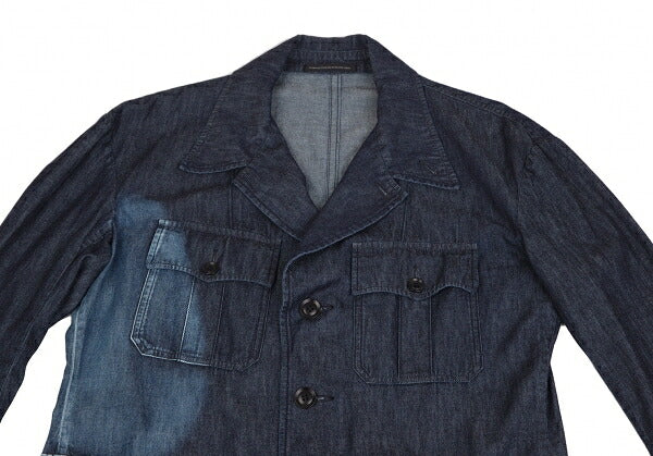 Y's 23SS Spotted Denim Long Jacket Indigo Size 1