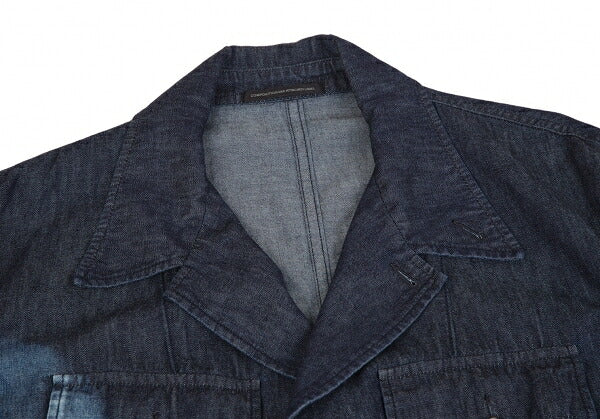 Y's 23SS Spotted Denim Long Jacket Indigo Size 1
